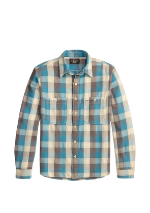 Ralph Lauren RRL buttoned checked shirt - Blue