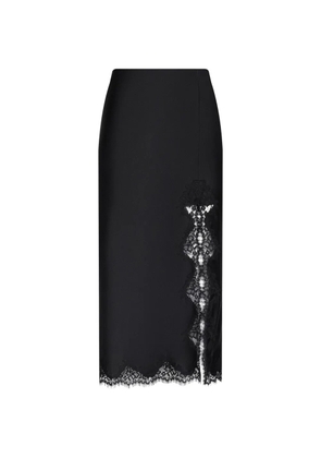 L'Agence Tico lace-trim high-waisted skirt - Black