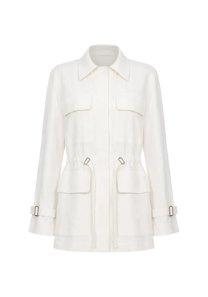 Kulson James drawstring-waist jacket - White
