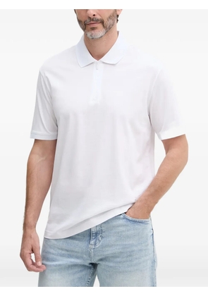 Armani Exchange zip-fastening polo shirt - White