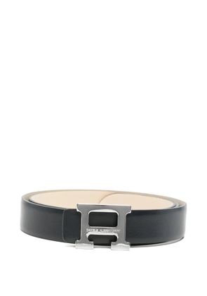 Daniele Alessandrini logo-buckle belt - Blue