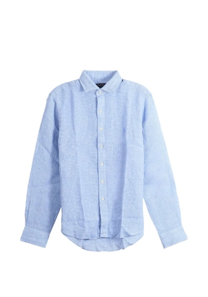 Polo Ralph Lauren logo-embroidered linen shirt - Blue
