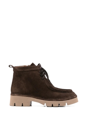 SERGIO MORETTI FIRENZE lace-up suede ankle boots - Brown