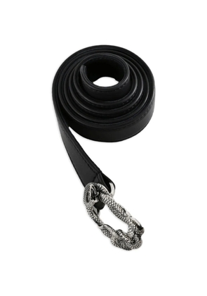 Enfants Riches Déprimés large snake-buckle leather belt - Black