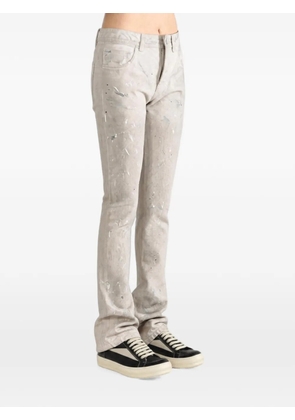 Enfants Riches Déprimés paint-splatter flared jeans - White