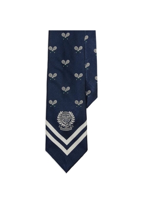 Polo Ralph Lauren crest silk tie - Blue