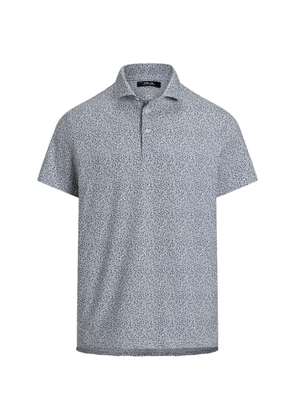 RLX Ralph Lauren leaf-print short-sleeve polo shirt - Blue