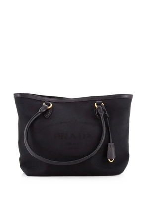 Prada Pre-Owned Logo Open Canvas Small tote bag - Black