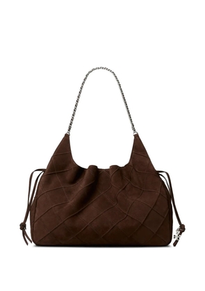 Tory Burch large Fleming suede tote - Brown