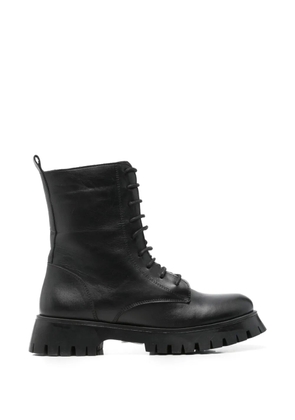 SERGIO MORETTI FIRENZE lace-up combat boots - Black