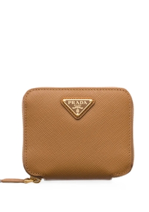 Prada small Saffiano-leather wallet - Neutrals