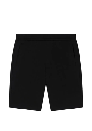 Armani Exchange logo-plaque jersey shorts - Black