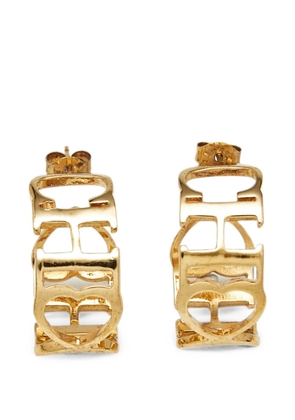 Carolina Herrera Vintage CH-motif hoop earrings - Gold