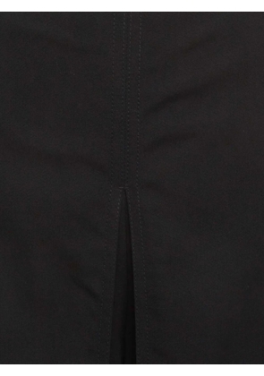 Gucci Pre-Owned leather-trim pleated shorts - Black