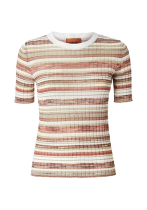 Missoni striped ribbed-knit sweater - Neutrals