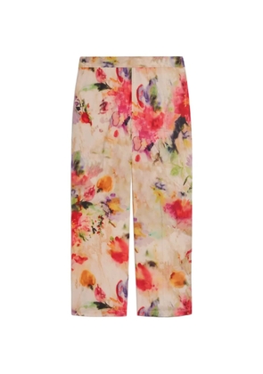 MOMONÌ Vejo floral-print trousers - Neutrals