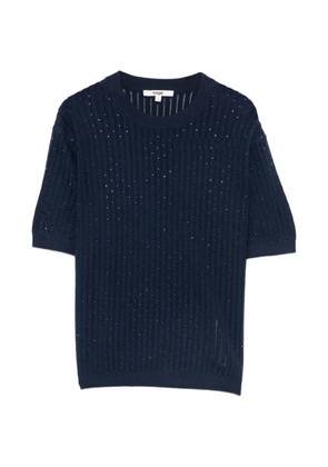 Maje crew-neck T-shirt - Blue