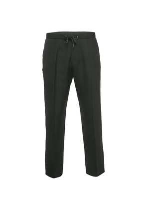 BOSS drawstring pressed-crease trousers - Black