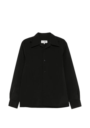 MM6 Maison Margiela cut-out detail long-sleeve shirt - Black