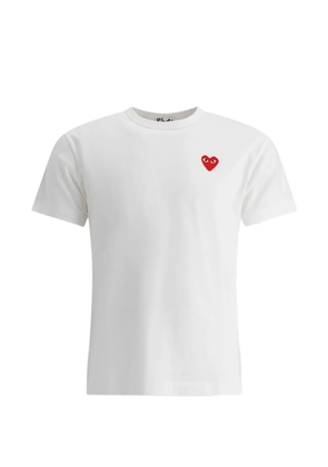 Comme Des Garçons Play heart-patch T-shirt - White