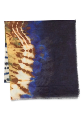 ALEMAIS tie-dye tassel pareo - Blue