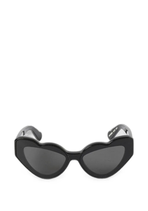 Fiorucci heart-frame sunglasses - Black