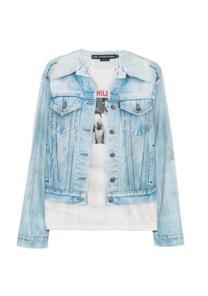 Andersson Bell denim-print T-shirt - Blue