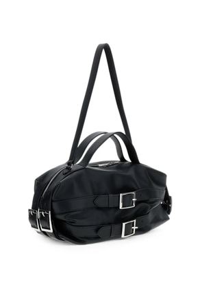 Simone Rocha Biker buckled leather shoulder bag - Black