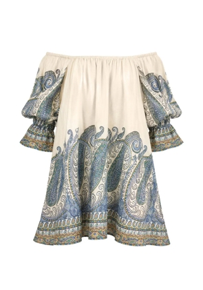 BOTEH mini Arcadia paisley-print dress - Neutrals