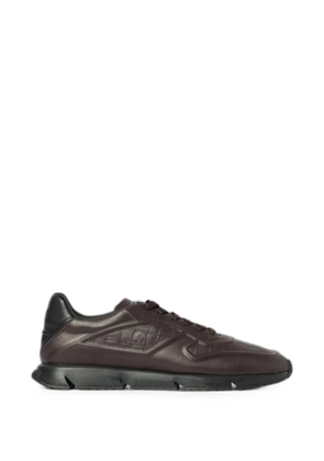 Cesare Paciotti crocodile-effect leather sneakers - Brown