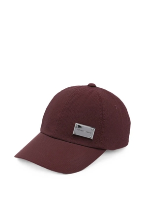 Emporio Armani logo-plaque baseball cap - Red