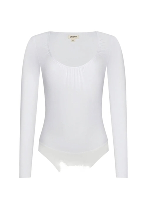 L'Agence Cassandra gathered bodysuit - White