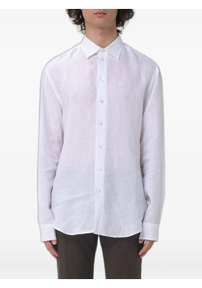 Emporio Armani long-sleeved cotton shirt - White