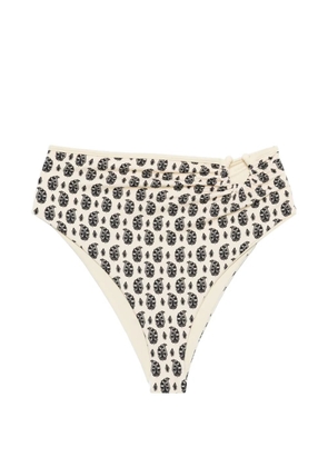 Johanna Ortiz Taita paisley-pattern bikini bottoms - Neutrals
