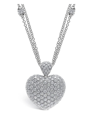 LEO PIZZO 18kt white gold diamond Amore necklace - Silver
