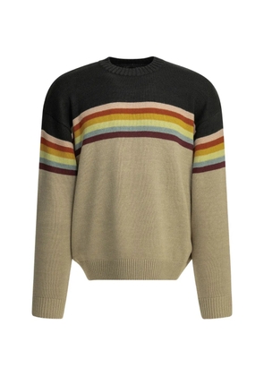 KAPITAL striped peace-sign sweater - Neutrals