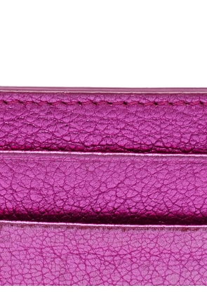 Balenciaga Pre-Owned logo leather card holder - Pink