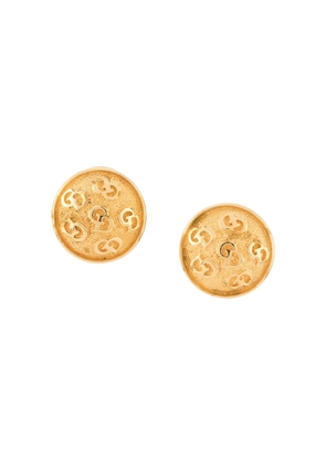 Christian Dior Pre-Owned 1980s pre-owned CD clip-on earrings - Gold