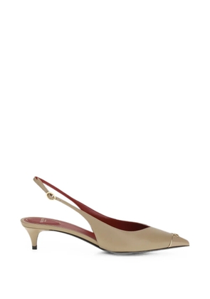 Valentino Garavani VLogo Heartip slingback pumps - Neutrals