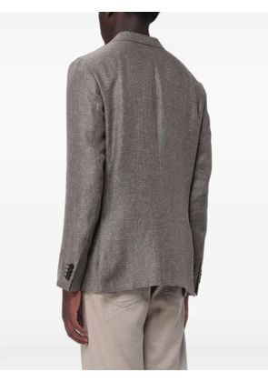 Zegna single-breasted blazer - Brown