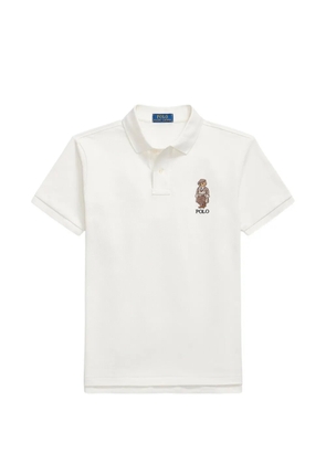 Polo Ralph Lauren Polo Bear-embroidered polo shirt - White