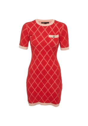 Maje Diamante knit mini dress - Red