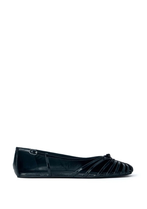 Abra strappy open-toe ballet flats - Black