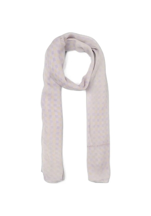 Ermanno Scervino check-pattern scarf - Purple