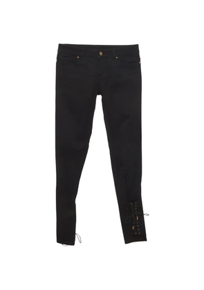 Gucci Pre-Owned lace-detail jeans - Black