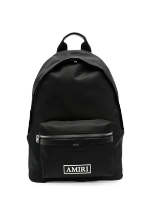 AMIRI logo-patch zip-fastening backpack - Black