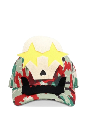 Walter Van Beirendonck camouflage-pattern baseball cap - Green