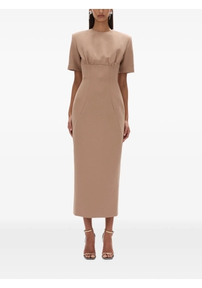 Rachel Gilbert Dover short-sleeve midi dress - Brown