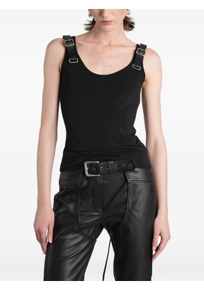ANGELICA MONTINI STUDIOS buckle-strap tank top - Black