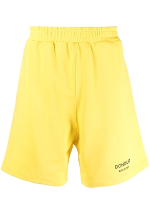 DONDUP logo print track shorts - Yellow